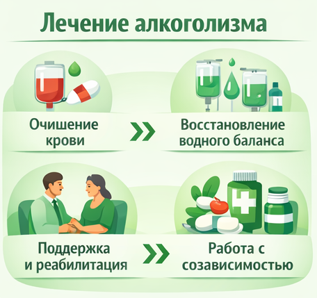 лечение алкоголизма в Шилке этапы
